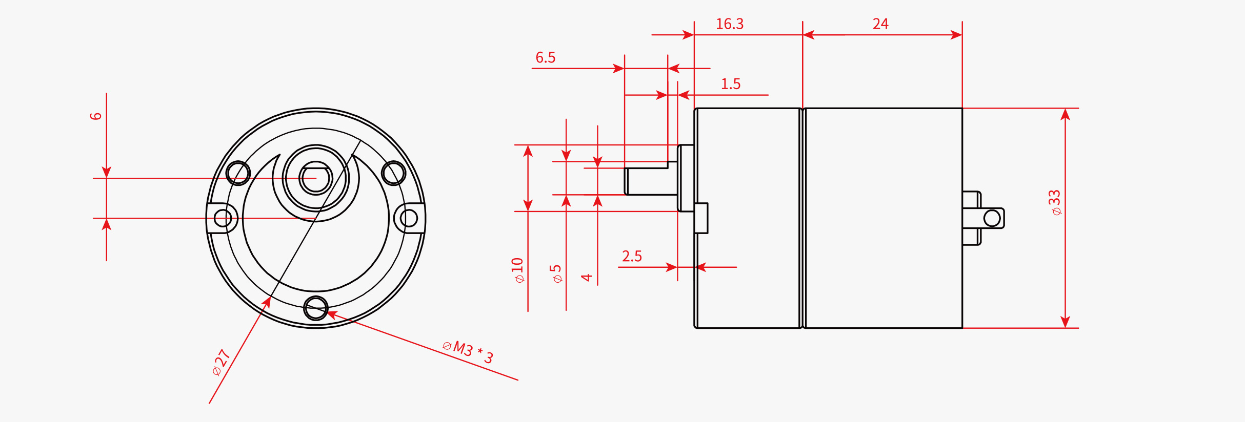 CQ33-520 Dimensions