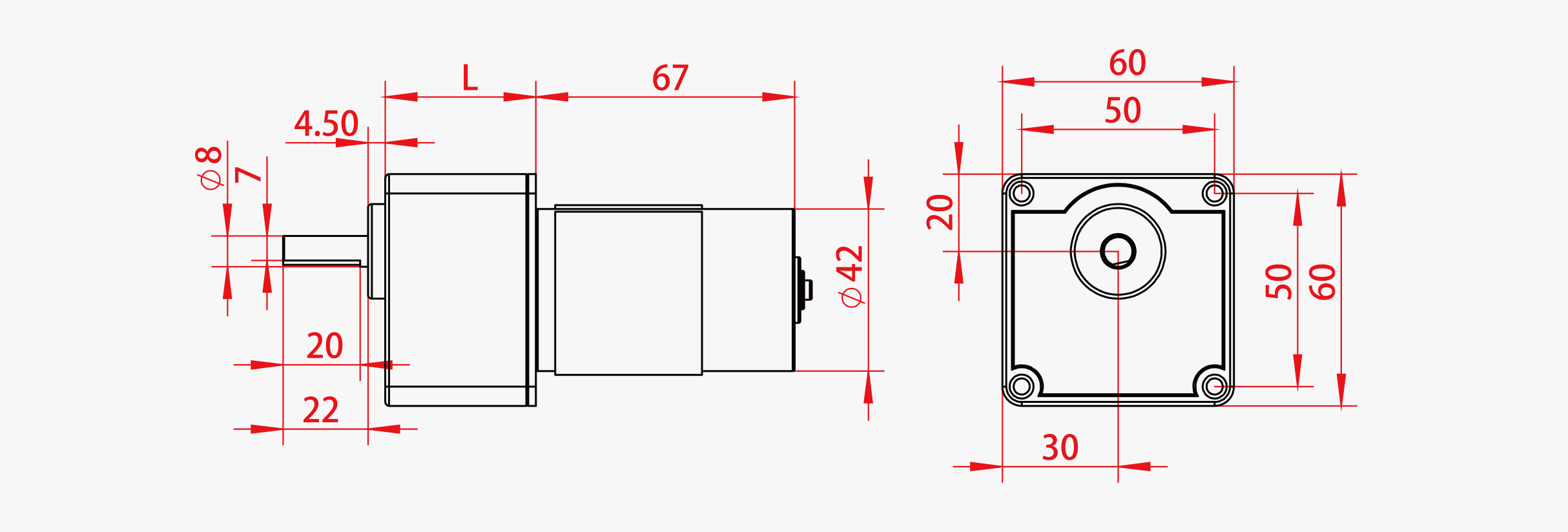 CQ60X-775 Dimensions