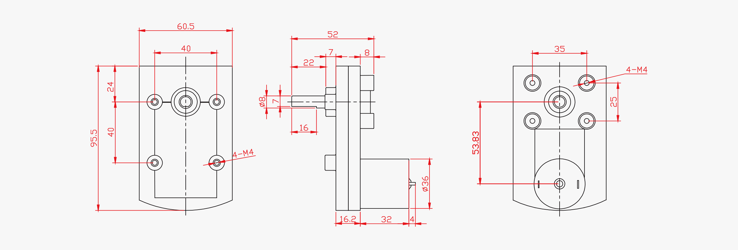 CQF-530 Dimensions