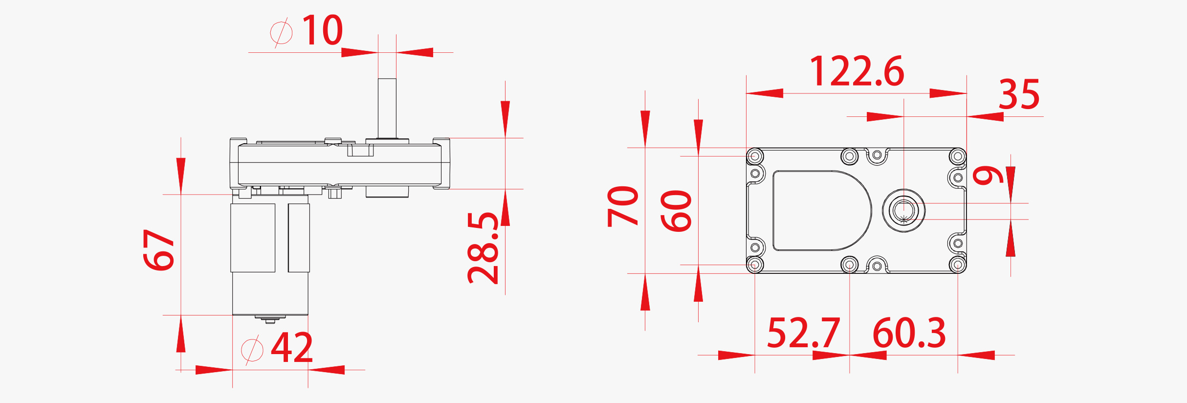 CQT-775 Dimensions